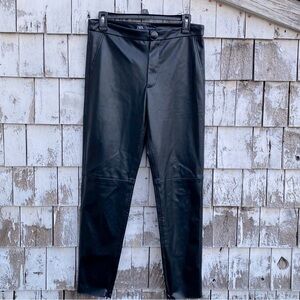 Zara Faux Leather High Rise Pants